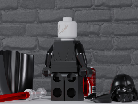 Lego Star Wars Darth Vader Maxifig - Fully Articulated Modelo de impresión 3D