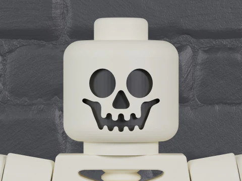 Klasyczny szkielet Lego Maxifig - w pełni przegubowy Model do druku 3D