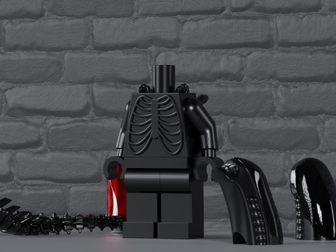 Lego Xenomorph Maxifig - Fully Articulated Modèles 3D en vedette