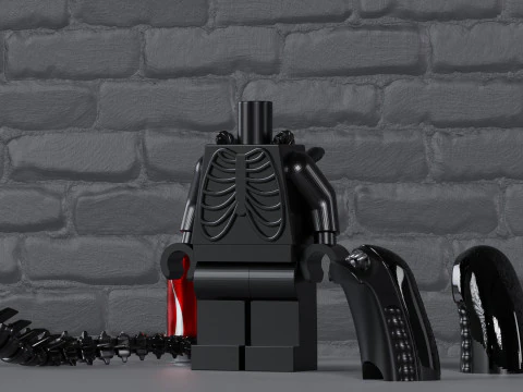 Lego Xenomorph Maxifig - Fully Articulated 3D Print Model