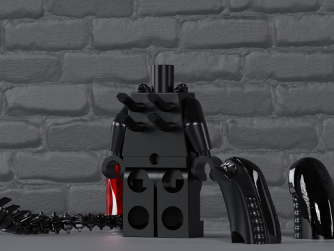 Lego Xenomorph Maxifig - Fully Articulated Modèles 3D en vedette
