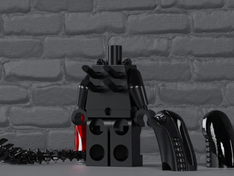 Lego Xenomorph Maxifig - Fully Articulated 3D Print Model