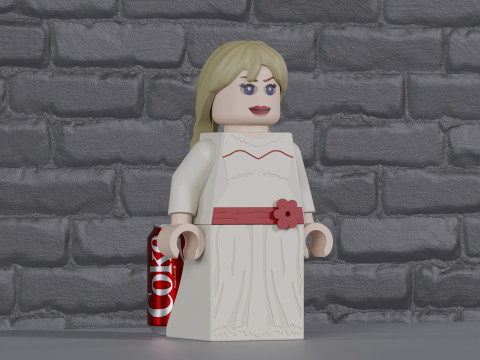 Lego Annabelle Maxifig -- Fully Articulated 3D 打印模型