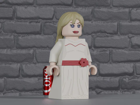 Lego Annabelle Maxifig -- Fully Articulated 3D Print Model