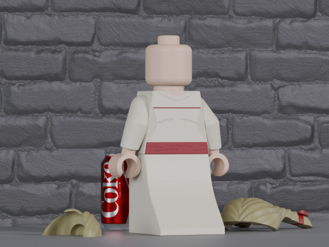 Lego Annabelle Maxifig -- Fully Articulated 3D प्रिंट मॉडल