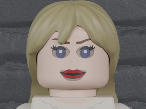 Lego Annabelle Maxifig -- Fully Articulated 3D प्रिंट मॉडल