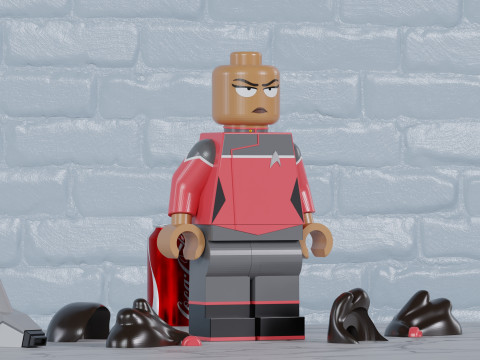 Beckett Mariner Lego Maxifig - Fully Articulated 3Dプリントモデル