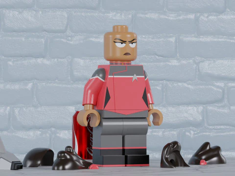 Beckett Mariner Lego Maxifig - Fully Articulated 3D Print Model