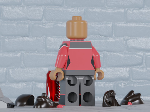 Beckett Mariner Lego Maxifig - Fully Articulated 3Dプリントモデル