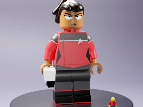 Beckett Mariner Lego Maxifig - Fully Articulated 3D Print Model