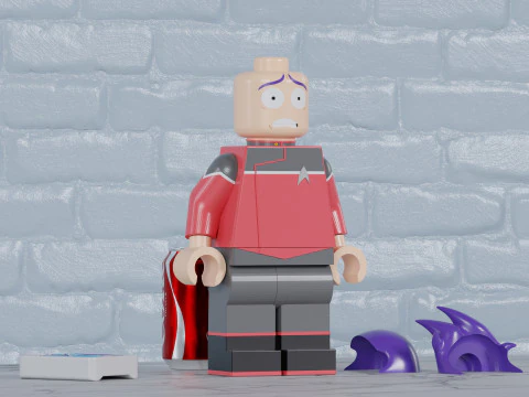 Bradward Boimler Lego Maxifig - Fully Articulated 3D Print Model