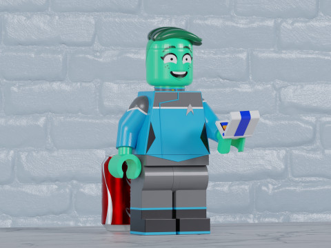 DVana Tendi Lego Maxifig - Fully Articulated 3D 打印模型