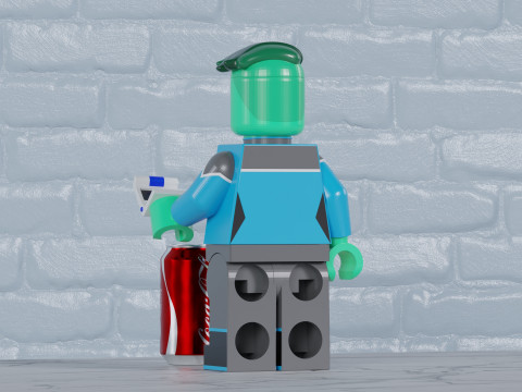 DVana Tendi Lego Maxifig - Fully Articulated Modèles 3D en vedette
