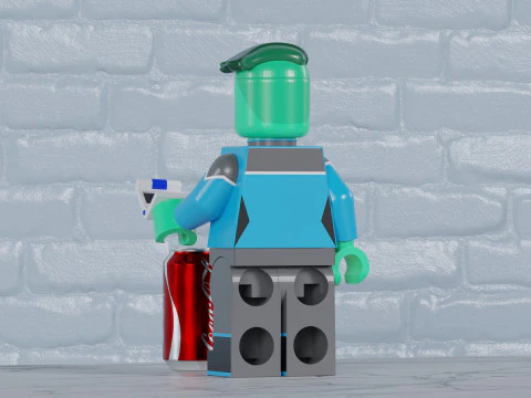 DVana Tendi Lego Maxifig - Fully Articulated 3D Print Model