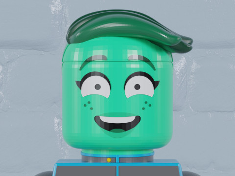 DVana Tendi Lego Maxifig - Fully Articulated Modèles 3D en vedette