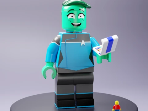 DVana Tendi Lego Maxifig - Fully Articulated 3D Print Model