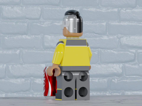 Samanthan Rutherford Lego Maxifig - Fully Articulated 3D Print Model