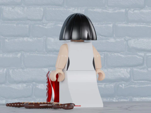 Cleopatra Lego Maxifig 3D Print Model