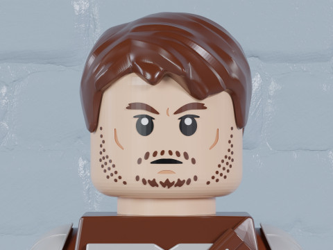Lego Din Djarin MaxifigFully Articulated Modèles 3D en vedette