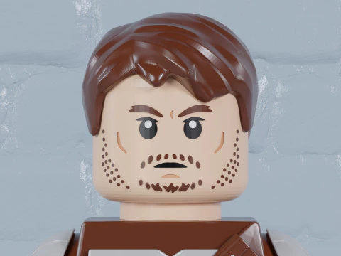 Lego Din Djarin MaxifigFully Articulated 3D Print Model