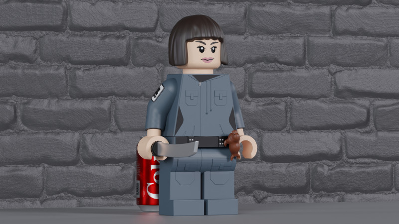 Alien Earth Wendy Lego Maxifig - Fully Articulated 3D Принт Модель .c4d .max .obj .3ds .fbx .stl .blend