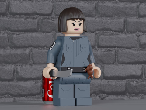Alien Earth Wendy Lego Maxifig - Fully Articulated 3Dプリントモデル