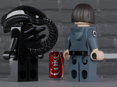 Alien Earth Lego Maxifig Play Set - Fully Articulated Modelo de impresión 3D