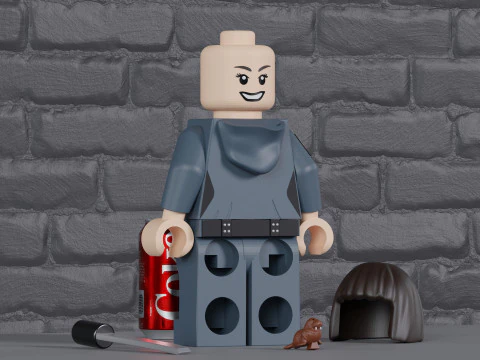 Alien Earth Lego Maxifig Play Set - Fully Articulated 3D Print Model
