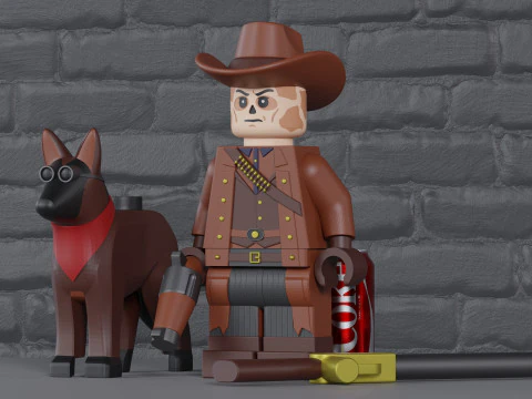 Il Ghoul Lego Maxifig - Completamente articolato Modello di stampa 3D