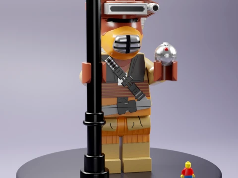 Boushh Lego Maxifig - Fully Articulated 3D Print Model