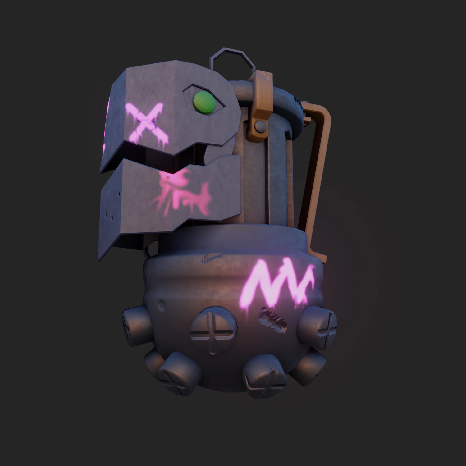 jinx grenade from arcane lreague of legends 3d print model 3D Print Model .c4d .max .obj .3ds .fbx .stl .blend 