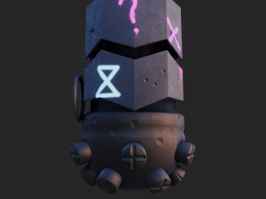 jinx grenade from arcane lreague of legends 3d print model 3D 打印模型