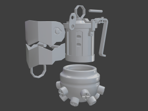 jinx grenade from arcane lreague of legends 3d print model 3D 打印模型