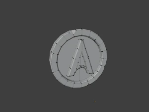 stylized coin from arcane league of legends 3d print model 3D Print Model