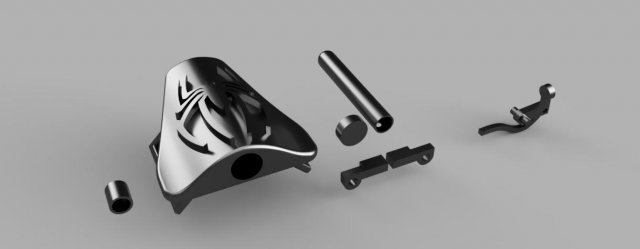 spiderman web shooter 3D 프린트 모델 .c4d .max .obj .3ds .fbx .stl .blend 