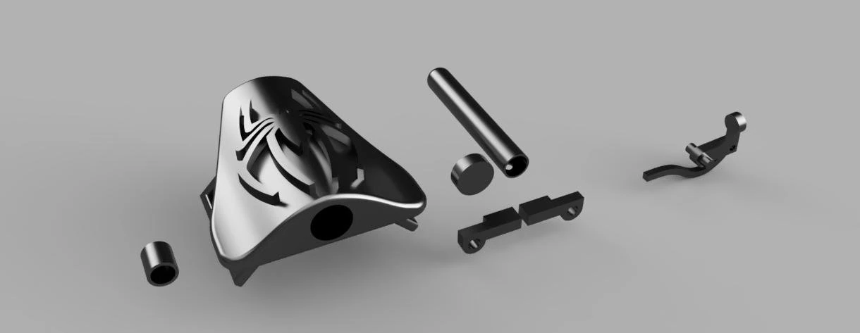 spiderman web shooter 3D Print Model .c4d .max .obj .3ds .fbx .stl .blend 