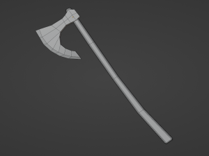 viking steel axe pbr low-poly game ready free low-poly Model 3D