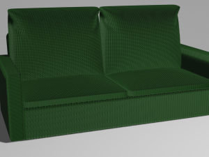 sofa for the living room made of fabric material 3D 模型