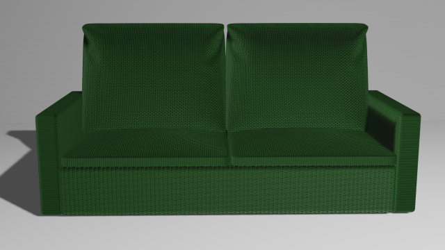 sofa for the living room made of fabric material 3D 模型 .c4d .max .obj .3ds .fbx .stl .blend 