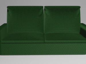 패브릭 소재로 제작된 거실용 소파 3D 모델