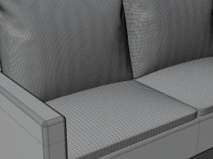 sofa for the living room made of fabric material 3D Model