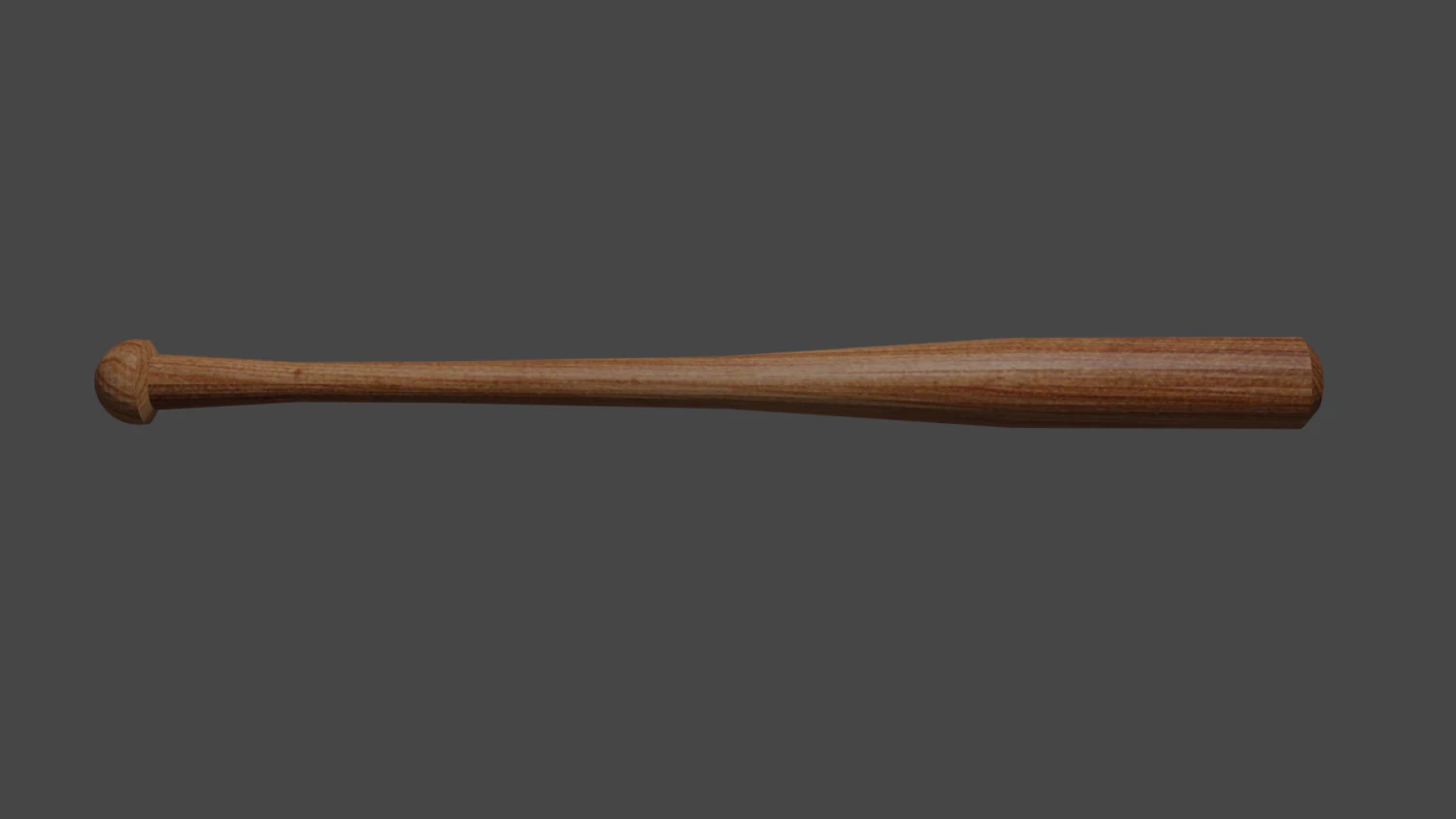 baseball bat low-poly game ready 3D Model .c4d .max .obj .3ds .fbx .stl .blend