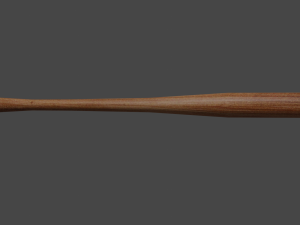baseball bat low-poly game ready 3D 模型