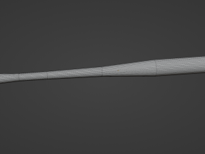 baseball bat low-poly game ready 3D Model