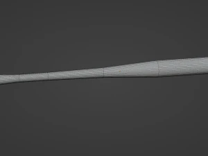 baseball bat low-poly game ready 3D Model