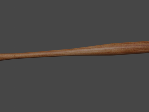 baseball bat low-poly game ready 3D Model