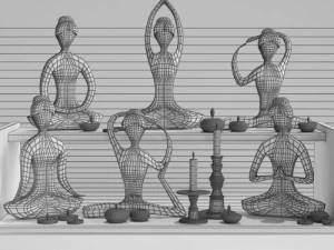 yuga sculpture 3D Model