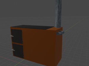 log burner 3D 模型