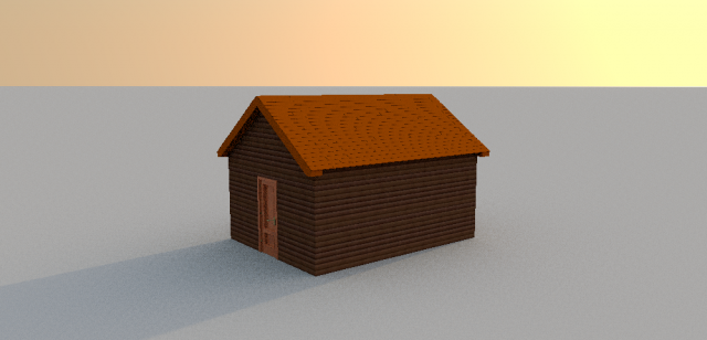 izba Modello 3D .c4d .max .obj .3ds .fbx .stl .blend 