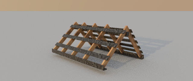 roof 3D Model .c4d .max .obj .3ds .fbx .stl .blend